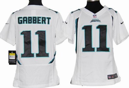Nike youth's Jersey Jacksonville Jaguars 11 Blaine Gabbert White Game